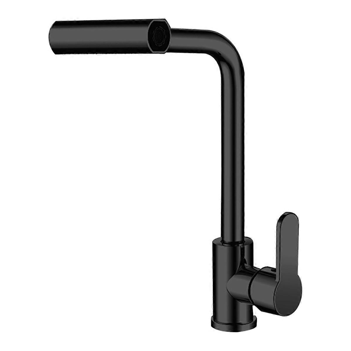 4 Modes Waterfall Kitchen Faucet Stream Sprayer Black