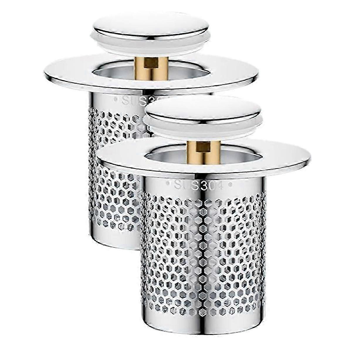 Stainless Steel Floor Drain Filter,-Up Sink Filter,Rustproof Sink Strainer,for Kitchen,Bathtub,Sink Edition