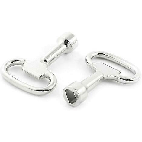 Set Of 2 Triangular Metal Keys For 8 Mm Triangular Lock