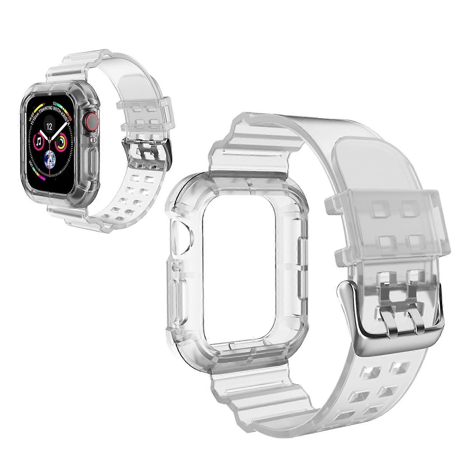 Transparent TPU Adjustable Watch Strap for 42/44/45mm Simple Style