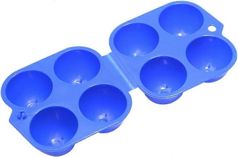 4 Eggs11.5*12.5cmABS Plastic Egg Tray Portable Barbecue Outdoor Camping Picnic Shockproof Container Storage Box