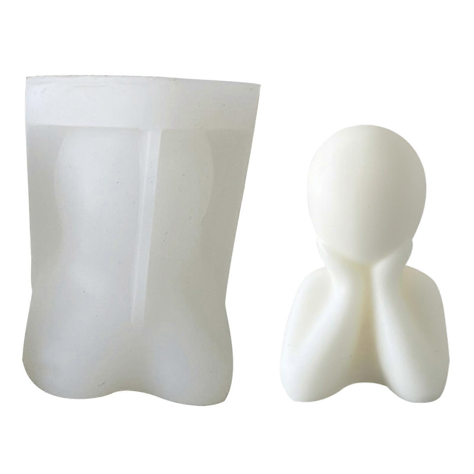 Reusable Silicone Molds Support Cheek Human Shape Perfect for Artistic Candle Making and Enhancing Home Aesthetic Multicolor