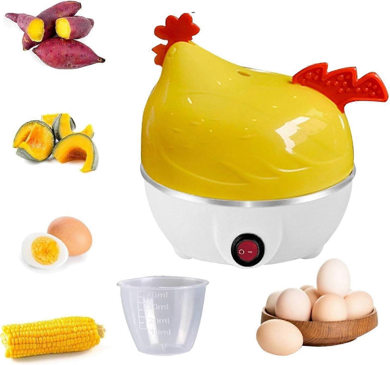 Chicken Shape Egg Boiler 7 Egg Capacity Electrical Egg Steamer Multifunctional Kitchen Appliance for Perfectly Boiled Eggs