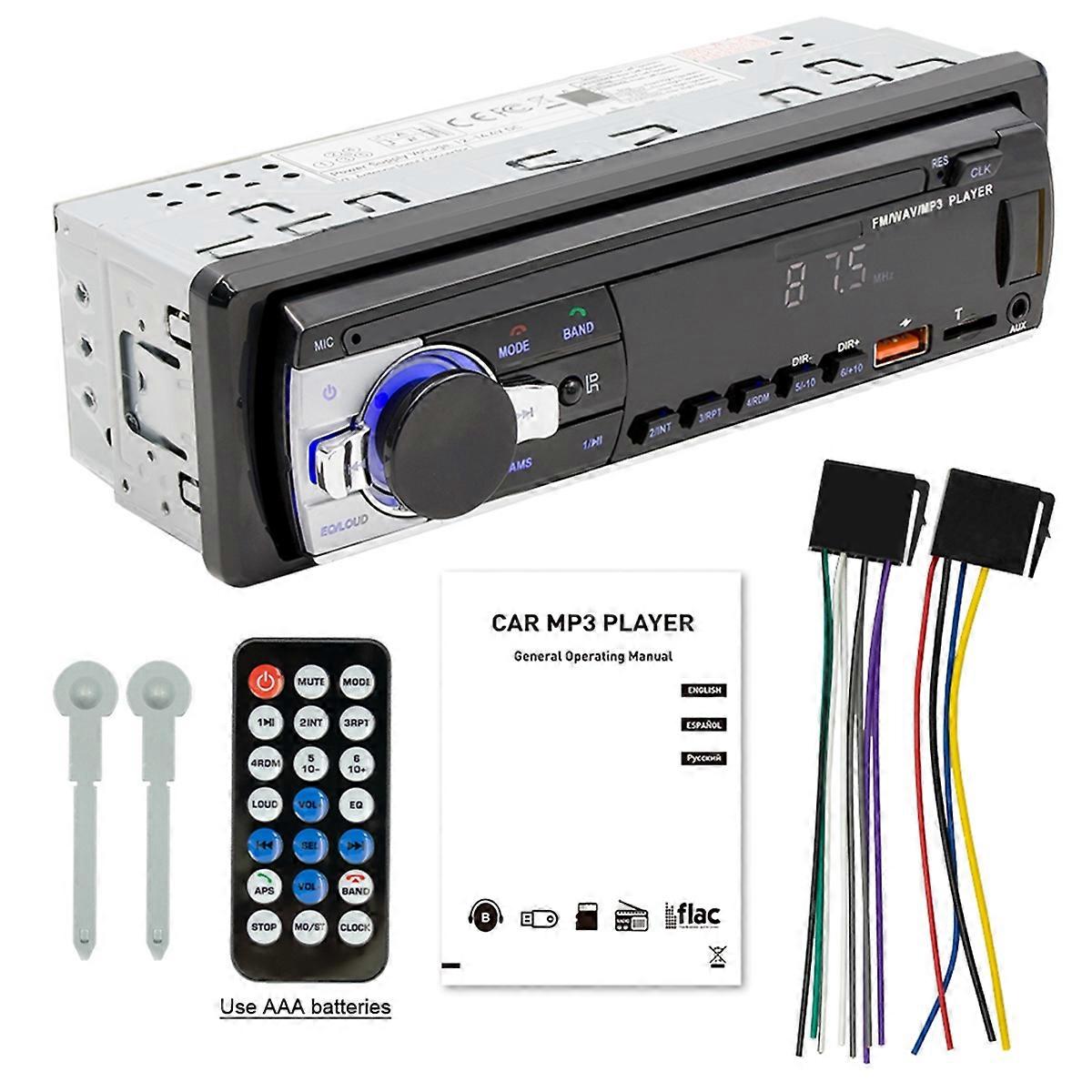 Car Radio 1 DIN Stereo Player Digital Bluetooth Car MP3 Player FM Radio Stereo Audio Music with in