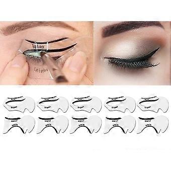 40 sztuk zestaw szablonów do eyelinera narzędzie do makijażu Cat Eye Beauty Smoky Eye Materiały do makijażu