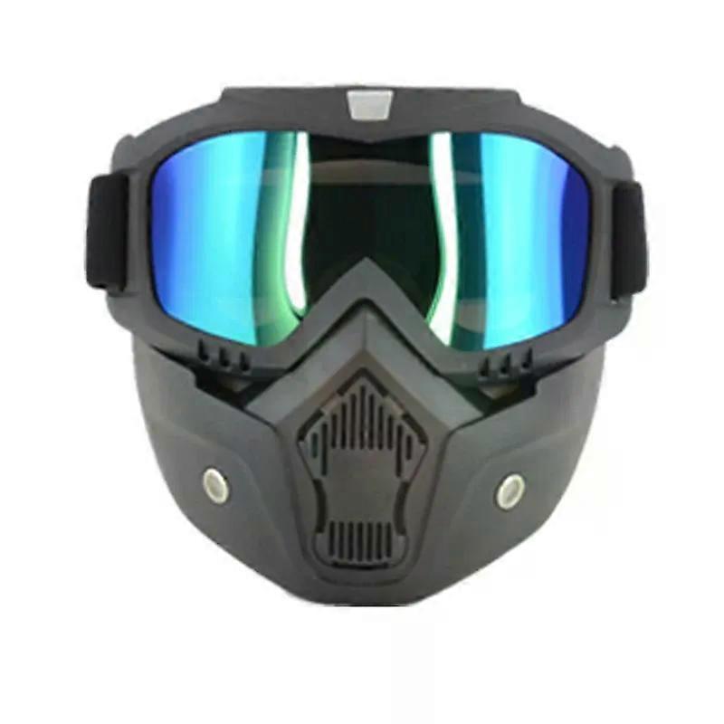 Dustproof Motocross Glasses Adjustable Motorcycle Goggles Breathable Full Face Protective Motorbike Dirt Bike Off-road Mask
