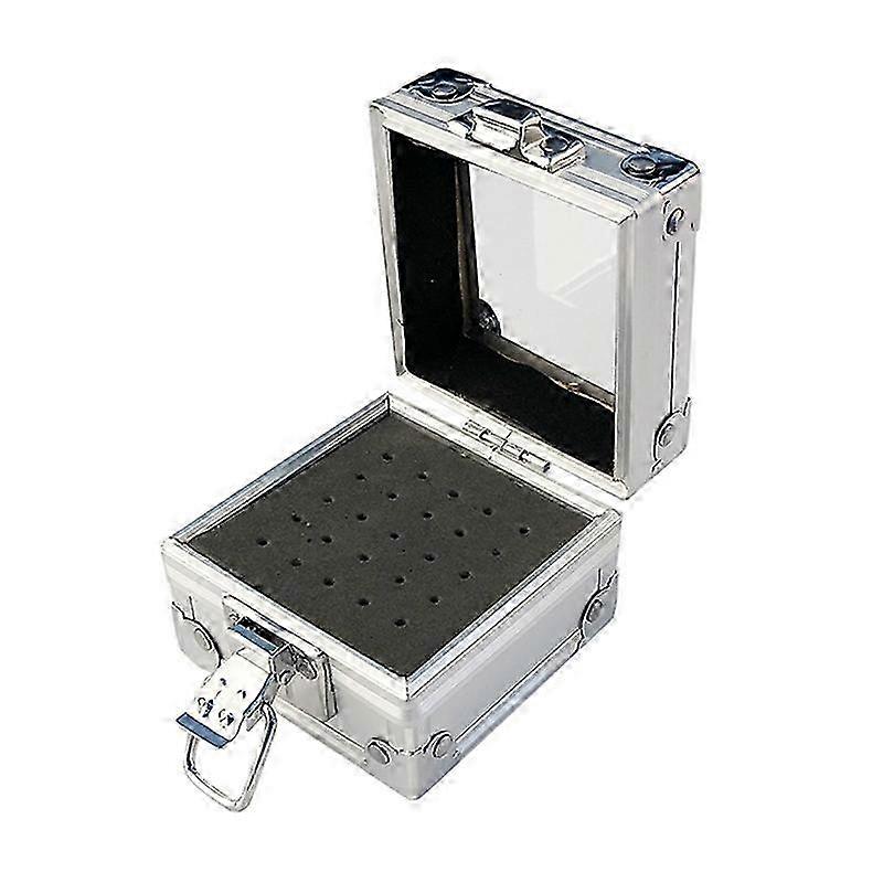 25 Gaten Nagel Boor Slijpen Bit Houder Doos Display Opslag Container Nagelpolijsten Hoofd Stand Meta YY