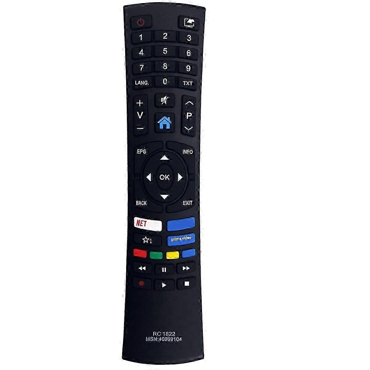 RC1822 Remplacer la télécommande TV compatible Télécommande
