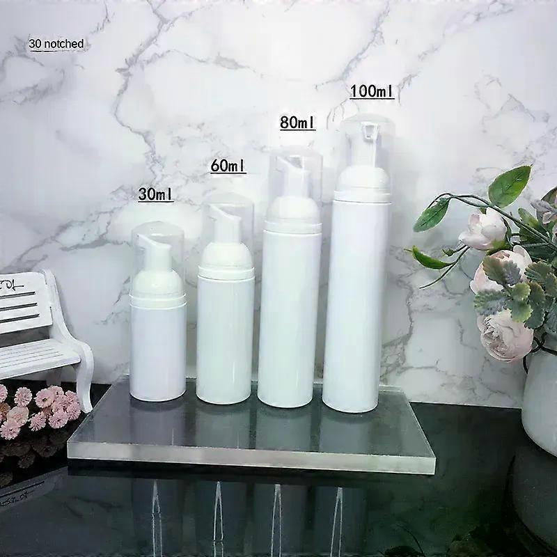 White foam pump bottle Empty Face Lashes Cleanser mascara cleansing Soap Dispenser bubble plastic