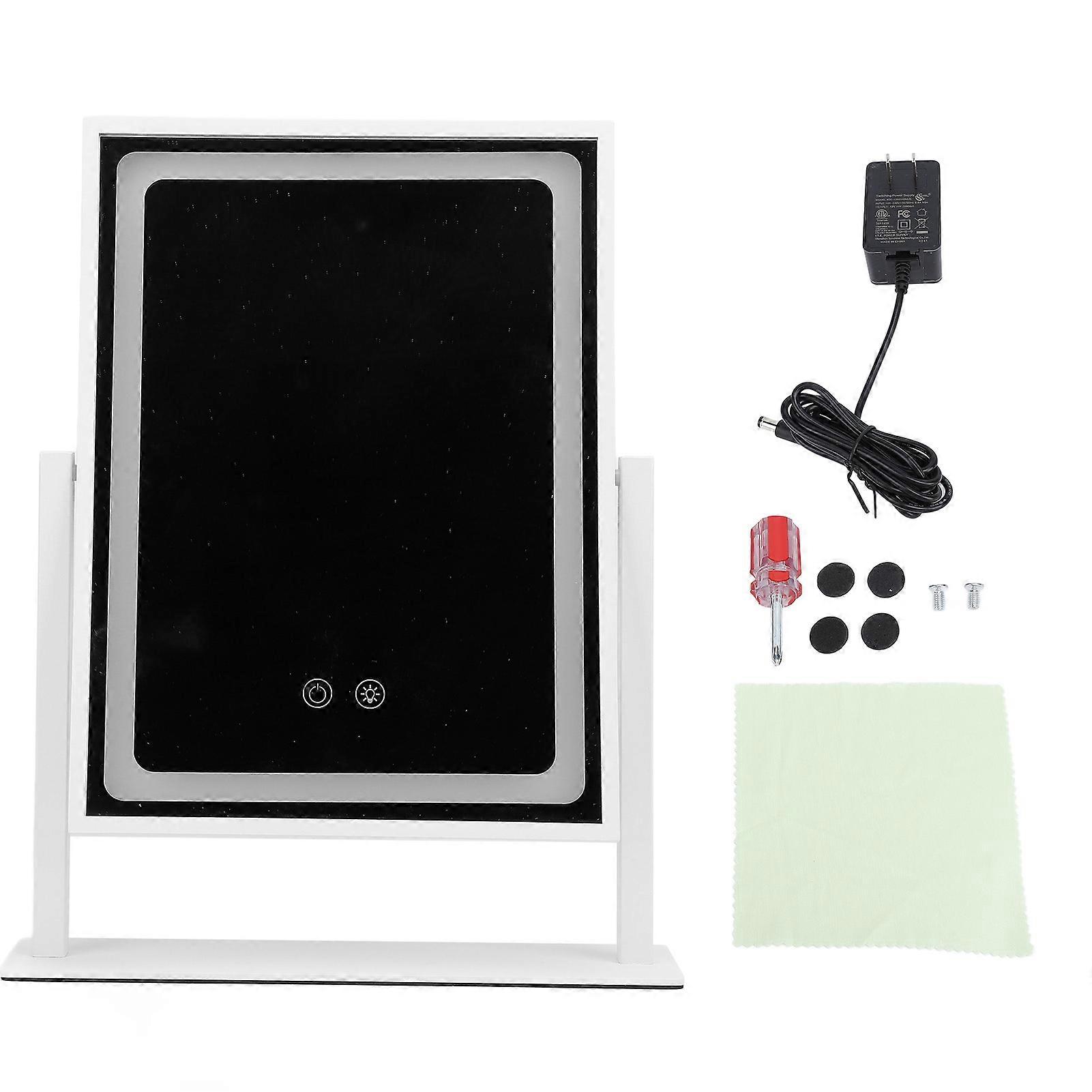 Vanity Mirror Touch Control 3 Color Modes Dimmable 360 Degree Rotation Makeup Mirror with LED Light