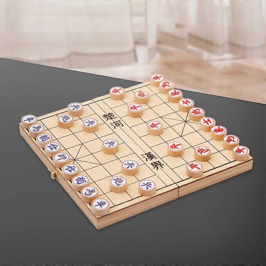 Portable Folding Wooden Chinese Chess Sets for Student And Adult Gifts