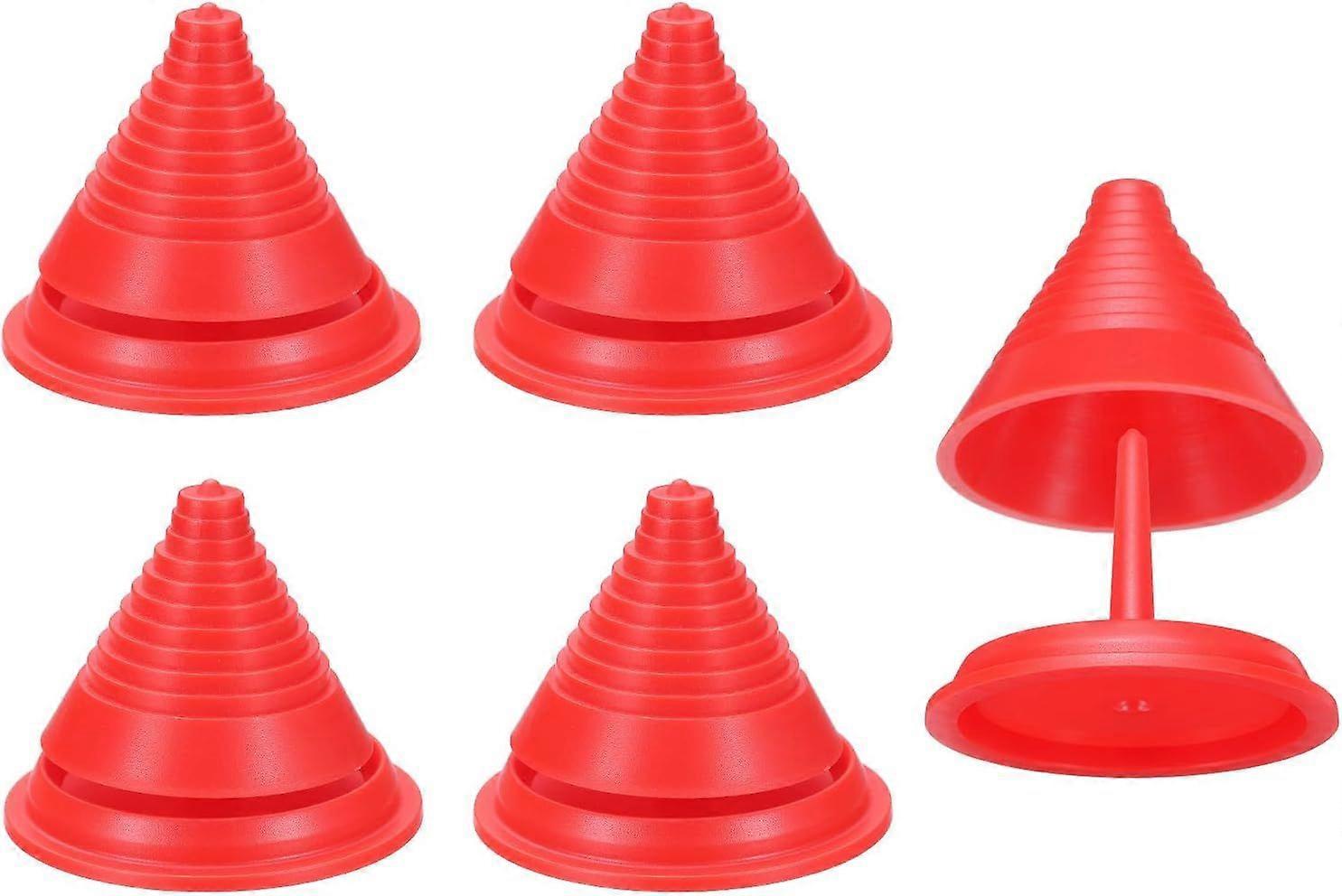 5Pcs Lawn Mower Blade Balancer Universal Plastic Lawn Mower Blade Sharpener After Sharpening for Drill Lawn Mower Blades Red