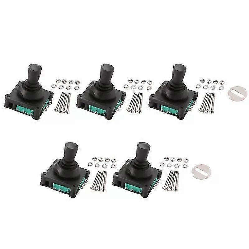 5X Joystick Switch AC 240V 5A 4NO 4NC Momentary 25Mm Fixing Thread Joystick Switch