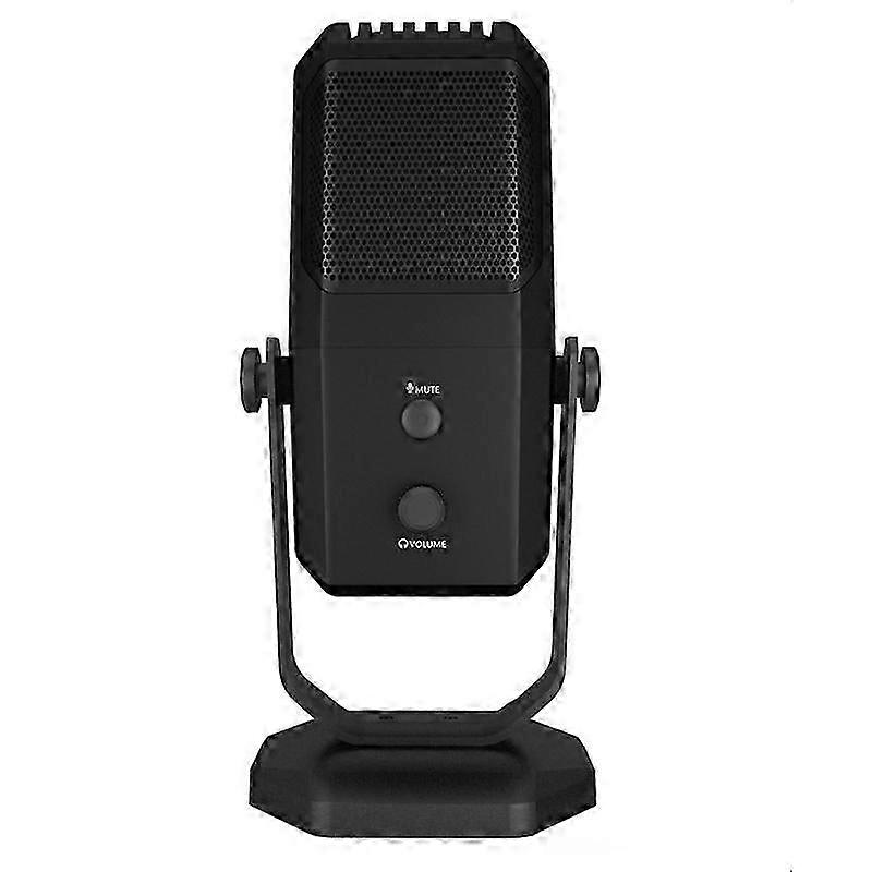 (Black) Usb Microphone For Recording Streaming Podcasting Studio With Detachable Stand