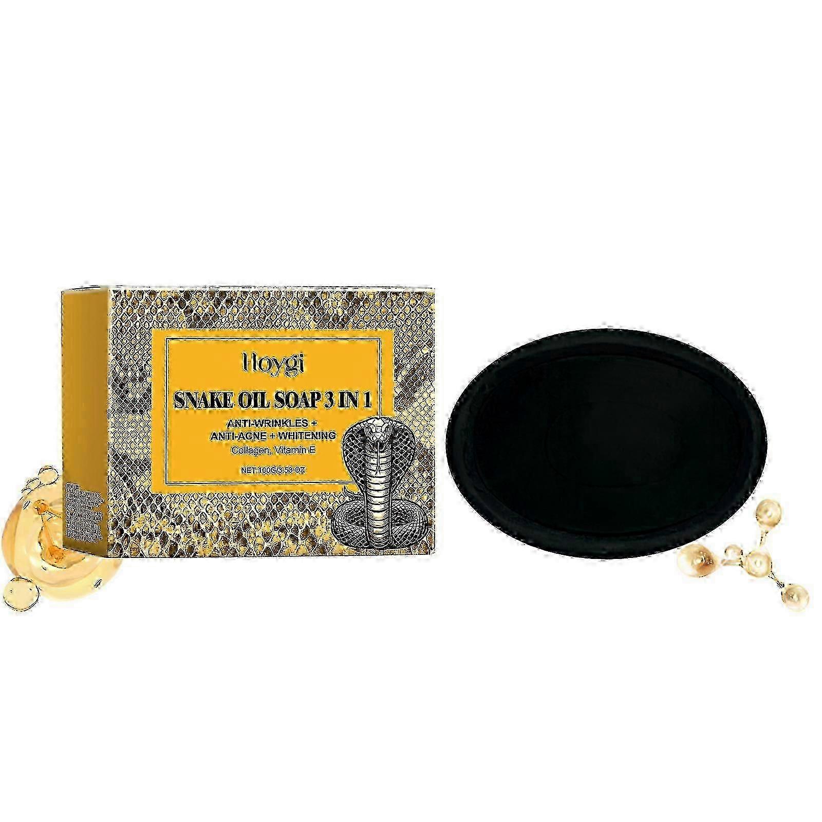 Snake Oil Cleansing Soap Gently Cleanses Facial Skin Soft, Smooth And Refreshing Oil Control Skin Cleansing Soap