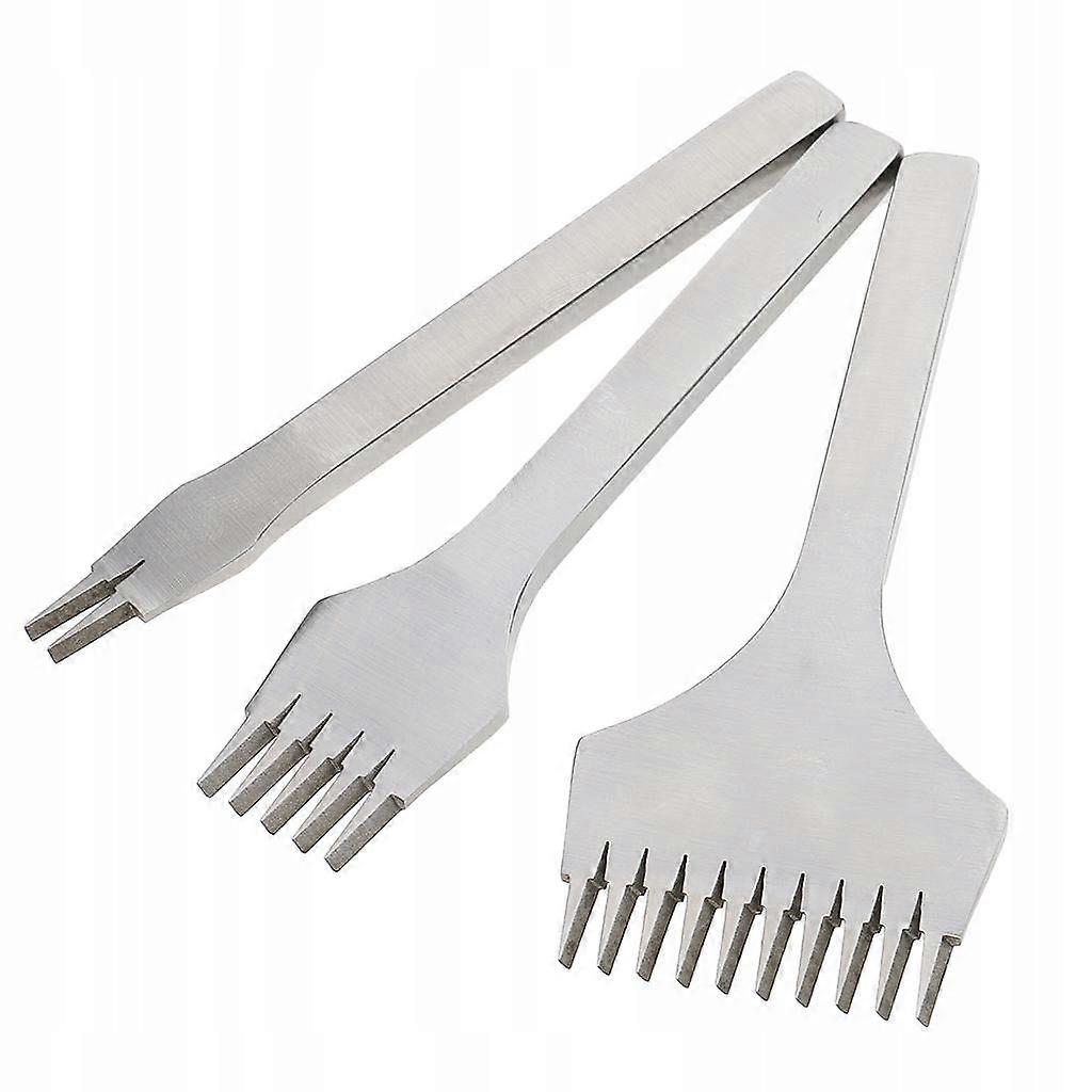 3 pezzi/set strumenti per cucire in pelle con punta