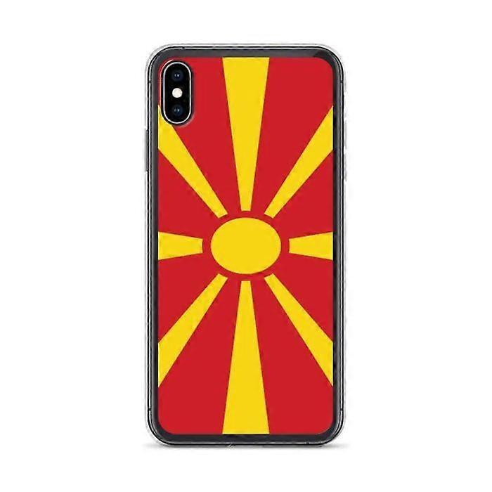 iPhone Case - North Macedonia - XS Max - Flexible - Multicolor - Flag Design