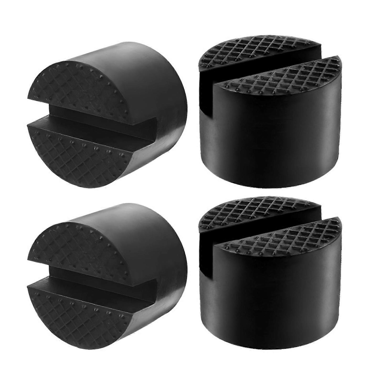 Pack of 4 Car Rubber Jacking Pads Adapter Support Suitable for Protects Rockers Panel and Chassis Automotive Repair Tool