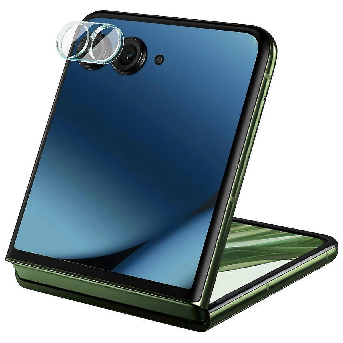 IMAK dla Motorola Razr 50 Ultra 5G Szkło hartowane Osłona obiektywu aparatu + akrylowa osłona obiektywu