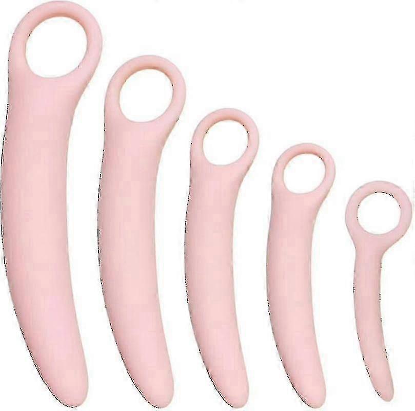QoQiu 5-Pack سيليكون قاع الحوض موسع العضلات المدرب مجموعةمدلك عصا الحوض للنساءمدرب عضلات قاع الحوض ، تقوية قاع الحوض يال