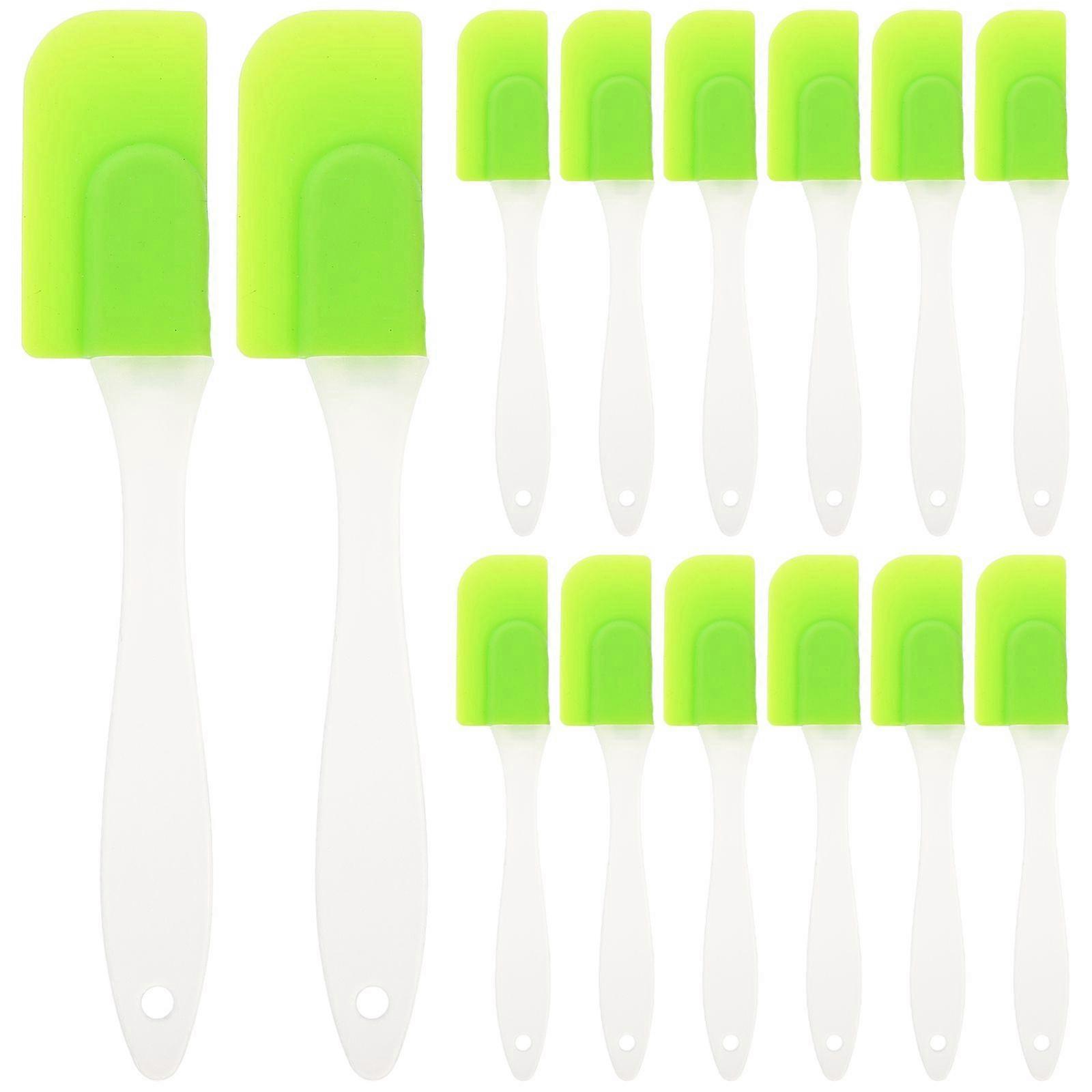 12Pcs Professional Baking Scrapers Silicone Baking Spatulas Cake Scrapers Reusable Baking Scrapers