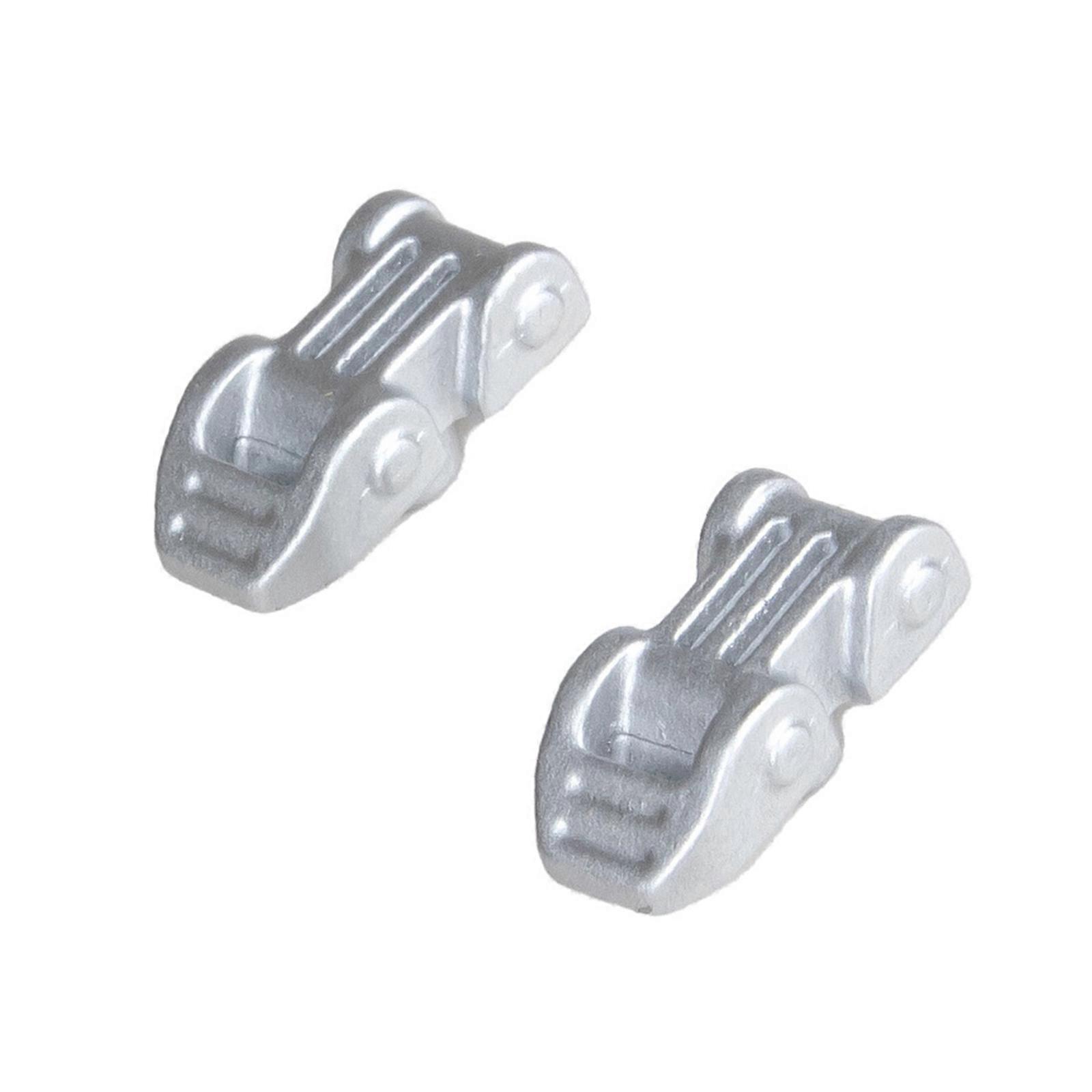 Pair of Metal Hinges for Toy Car Hoods Fit Lightweight Design Color Upgrade Set Hood Mounting Silver