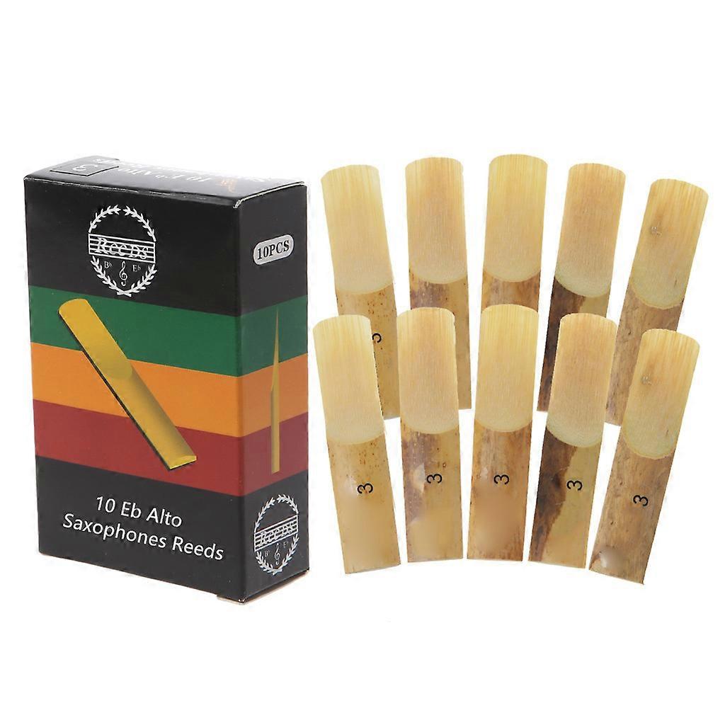 10pcs Eb Alto Saxophone Reeds Strength 2 2.5 3 Sax Woodwind Instrument Parts Gift Musical Instruments for Beginners 3