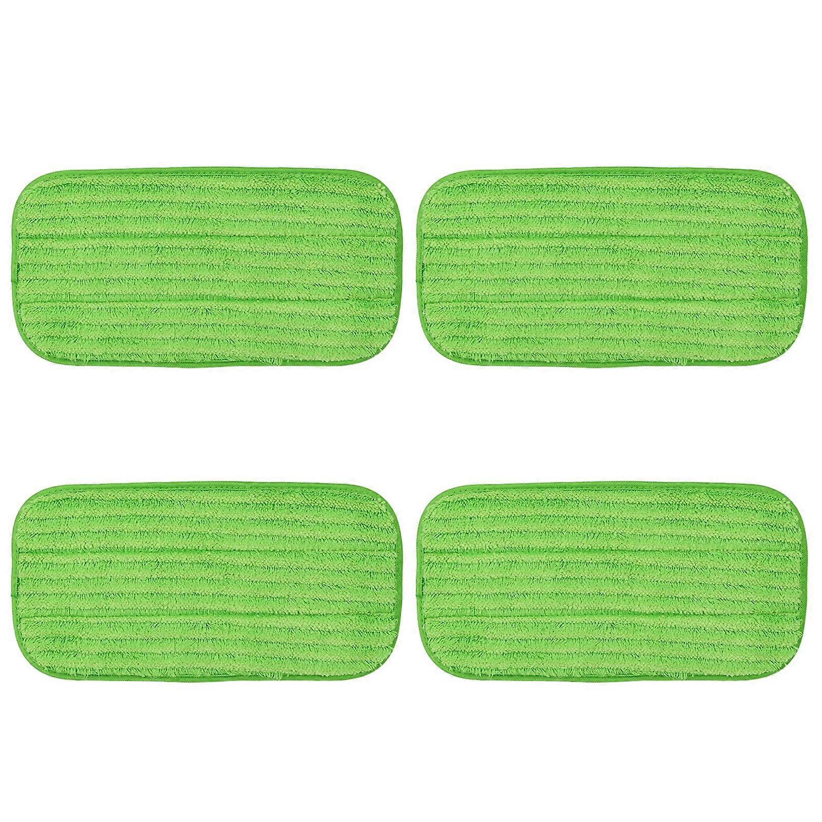 4pcs/pack Convenient Double Slot Microfiber Mop Pads Effective and Convenient Microfiber Sprays Mop Replacement Head