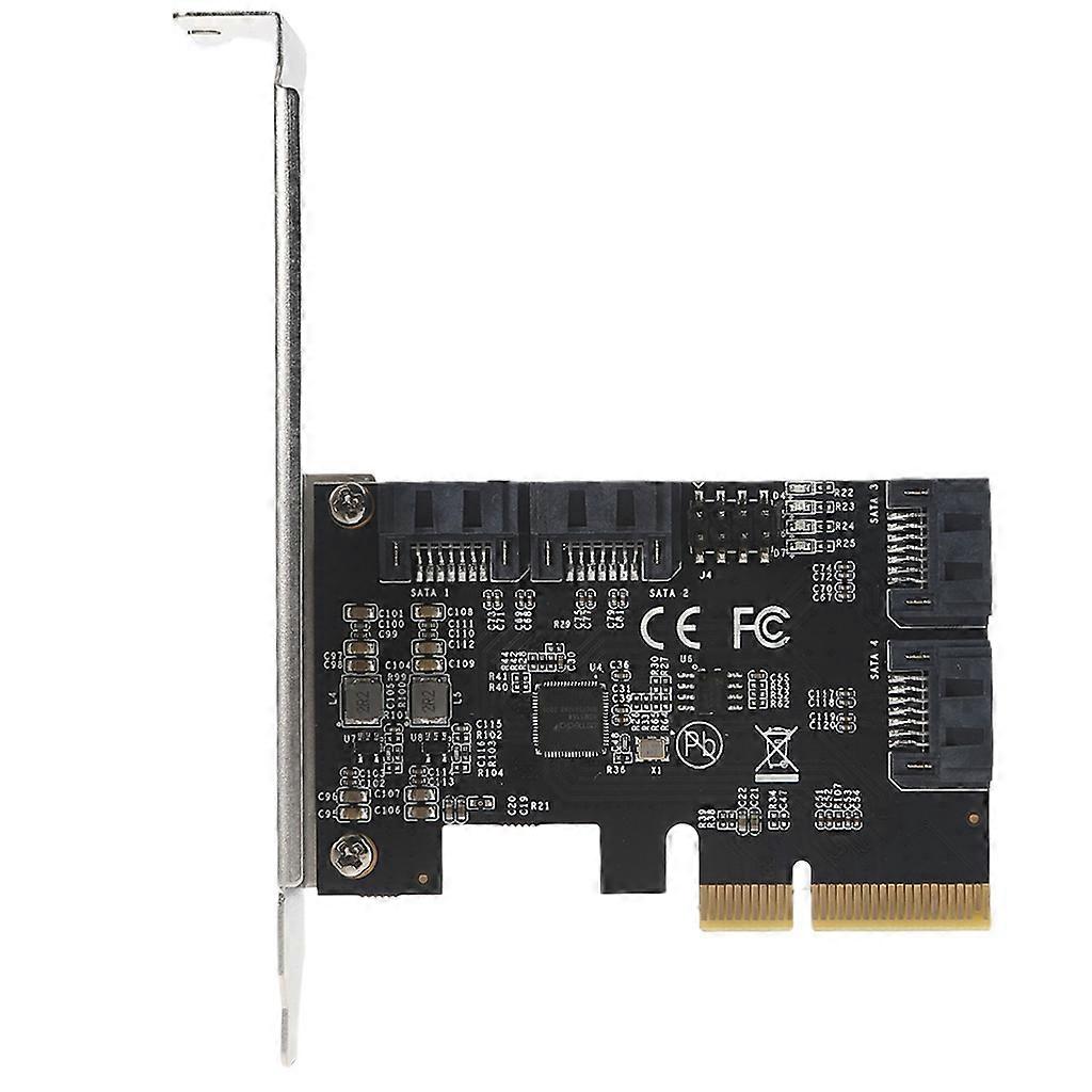 Controller PCI a SATA 3.0 a 4 porte Scheda di espansione interna Convertitore adattatore da PCI a SATA per PC desktop Supporto 2xSATA