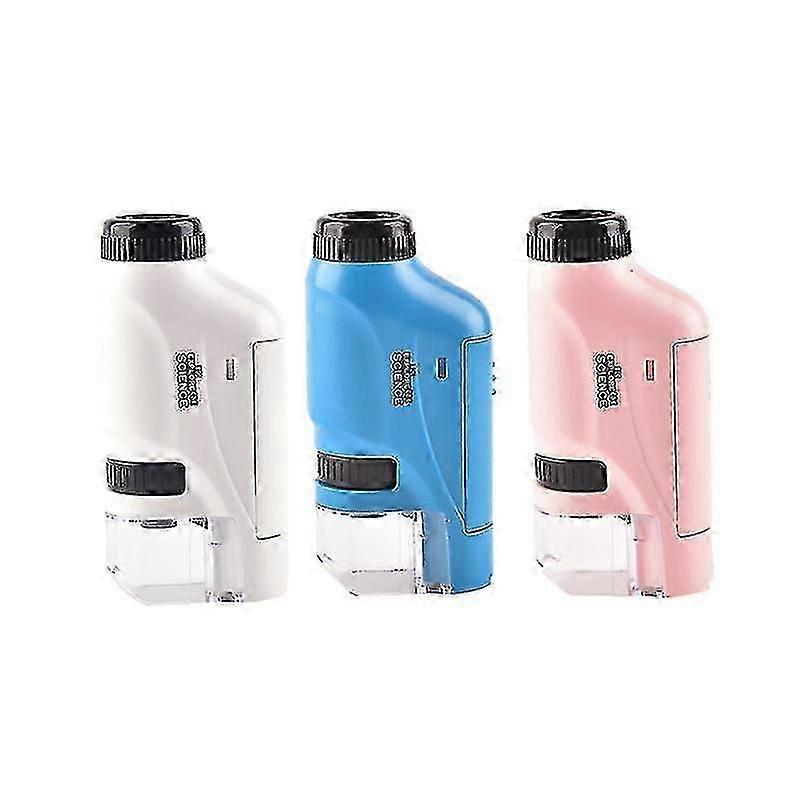 Mini Pocket Microscope Kit 60-120x Lab Handheld Microscope Battery Powered Microscope With Led Light Kids Science Microscop
