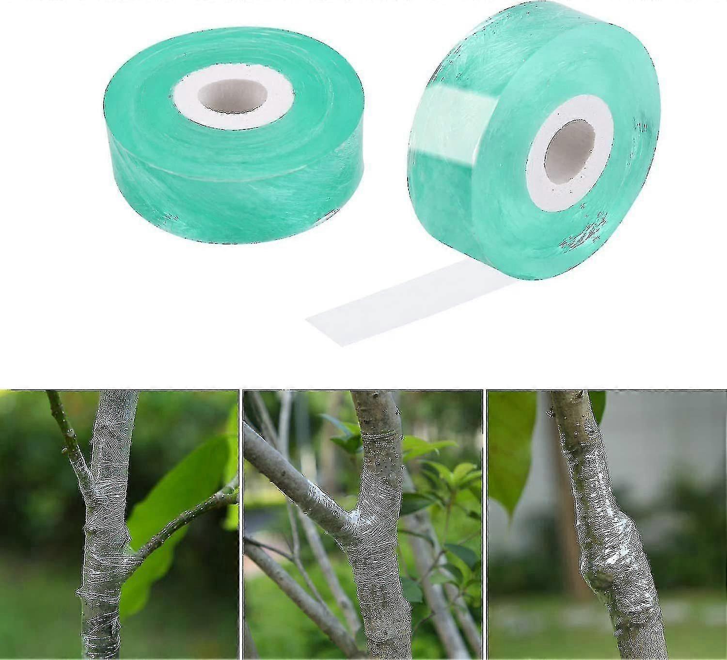 Grafting Tape, Pack Of 2 Stretch Foot Grafting Tape, Biodegradable, Moisture Resistant, Transparent (green) 250
