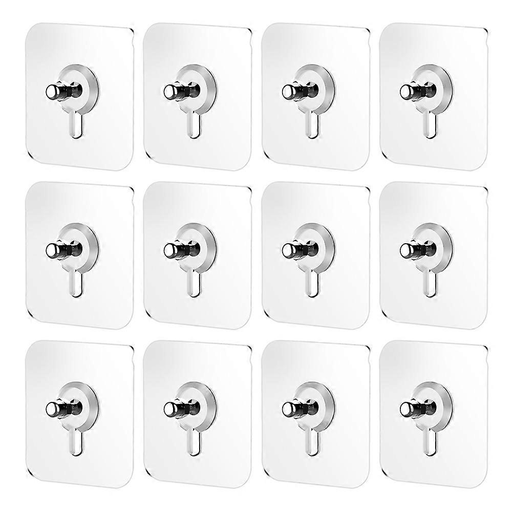 a refined and professional product description for your **12 Pcs Non Trace Screw Hooks Adhesive Hooks**:
### **12 pcs Non Trace Adhesive Screw