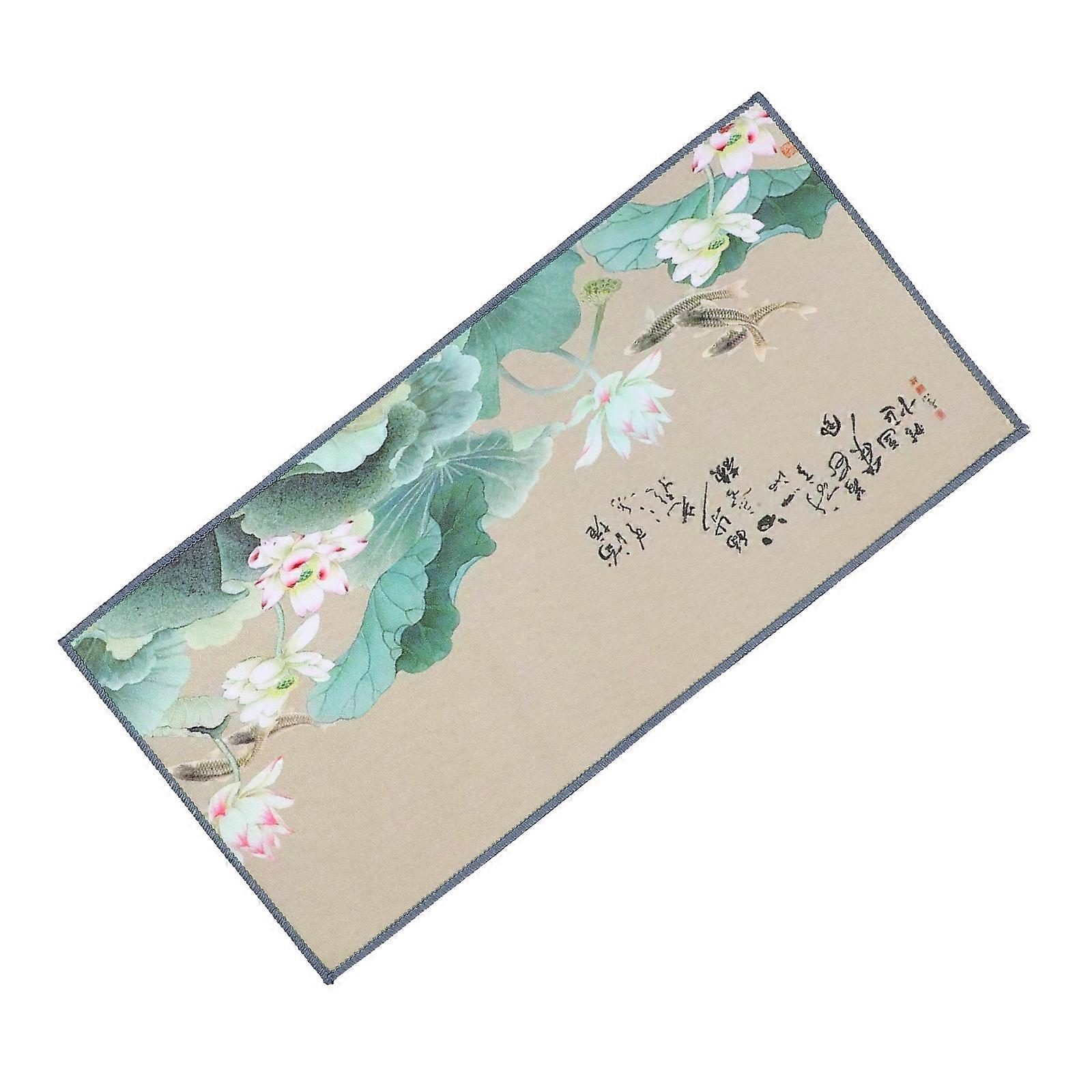 1pc Tea Table Absorbent Towel Traditional Tea Napkin Thickened Tea Table Cloth