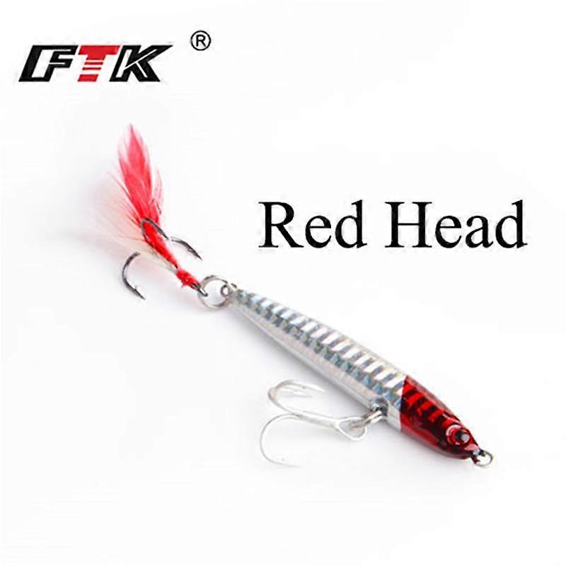 Metal swing rattle 6.5-8.5cm 21-41g sinking bait with iron plate fishing tackle artificial