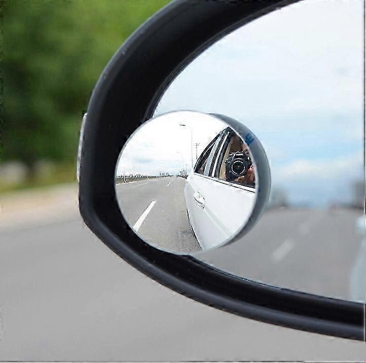 4-Pack Large Round Convex Mirrors for Car Blind Spots - Wide Angle Side View Auto Accessories