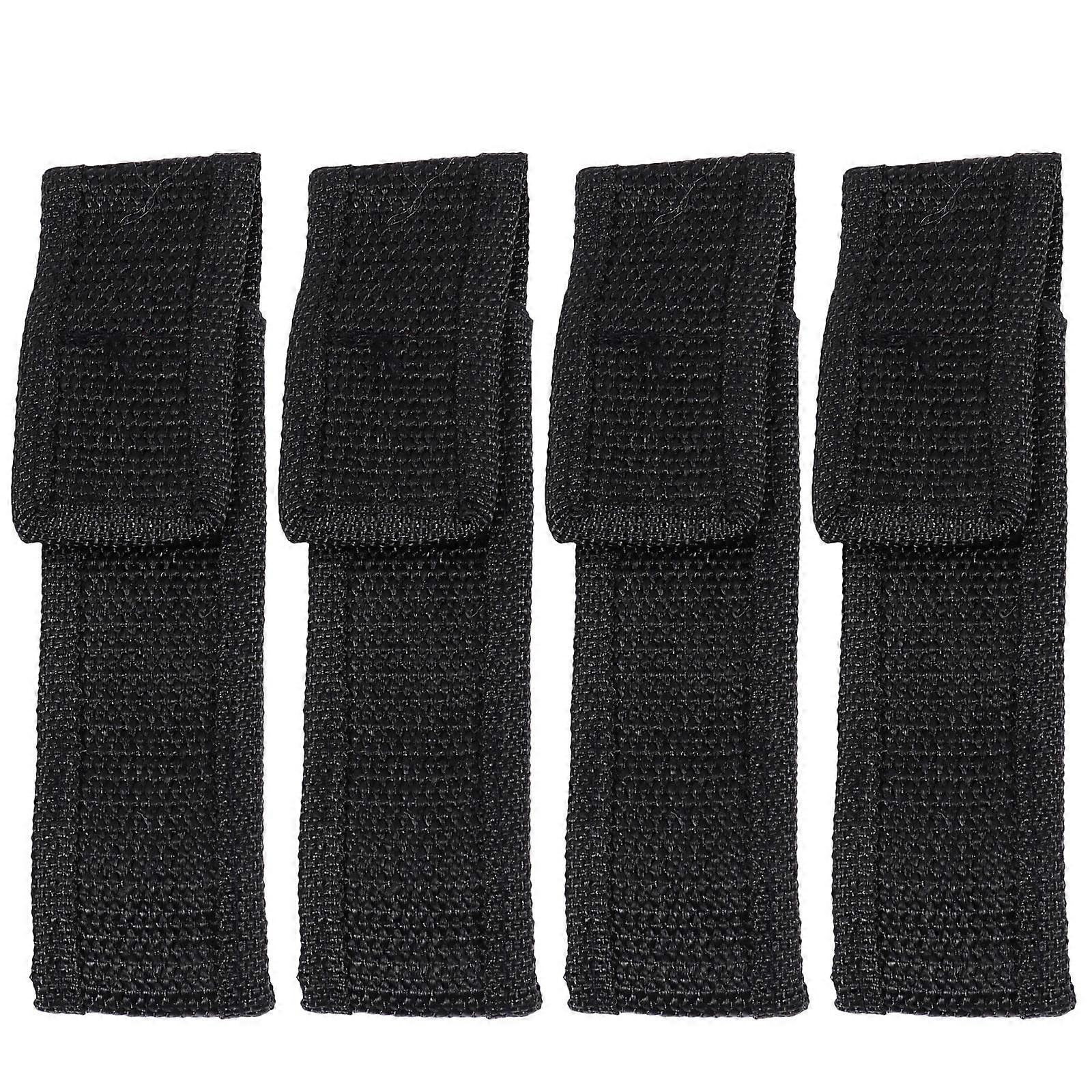 4 Pcs Outdoor Flashlight Storage Bag Electric Torch Bag Set