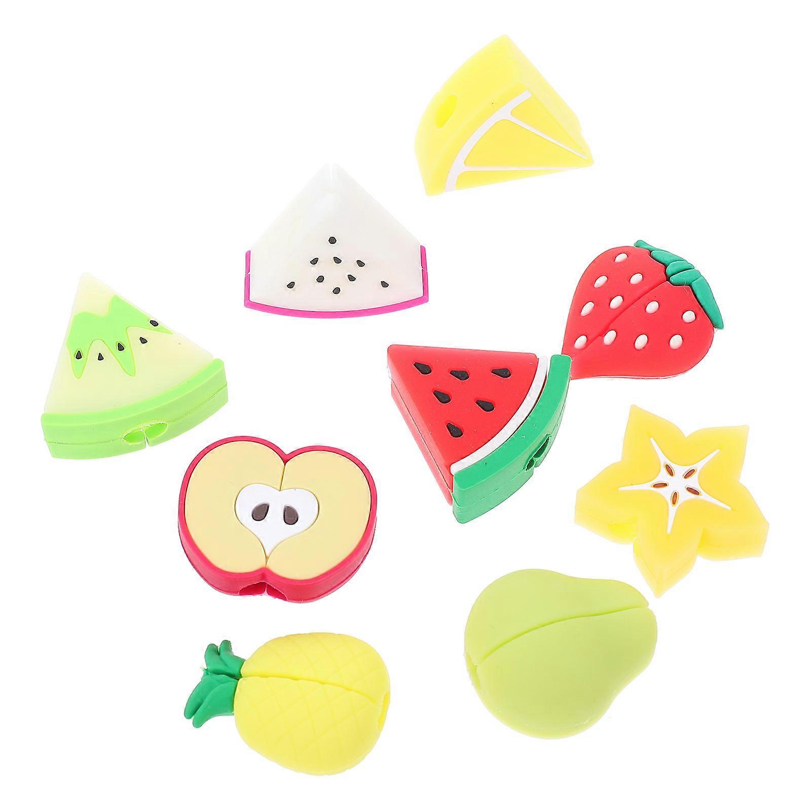 Fruit Shaped Cable Protectors 9PCS Cord Covers for Charging Cables to Prevent Fraying and Bending Easy to Install USB Cable Saver