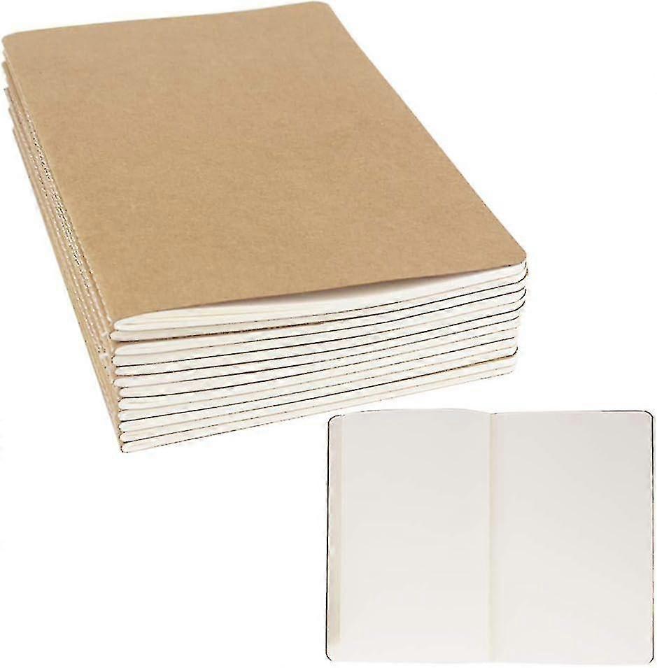 Journal Notebook - 12 Pack, A5 Size, 60 Blank Pages, Blank Sketch Notebooks