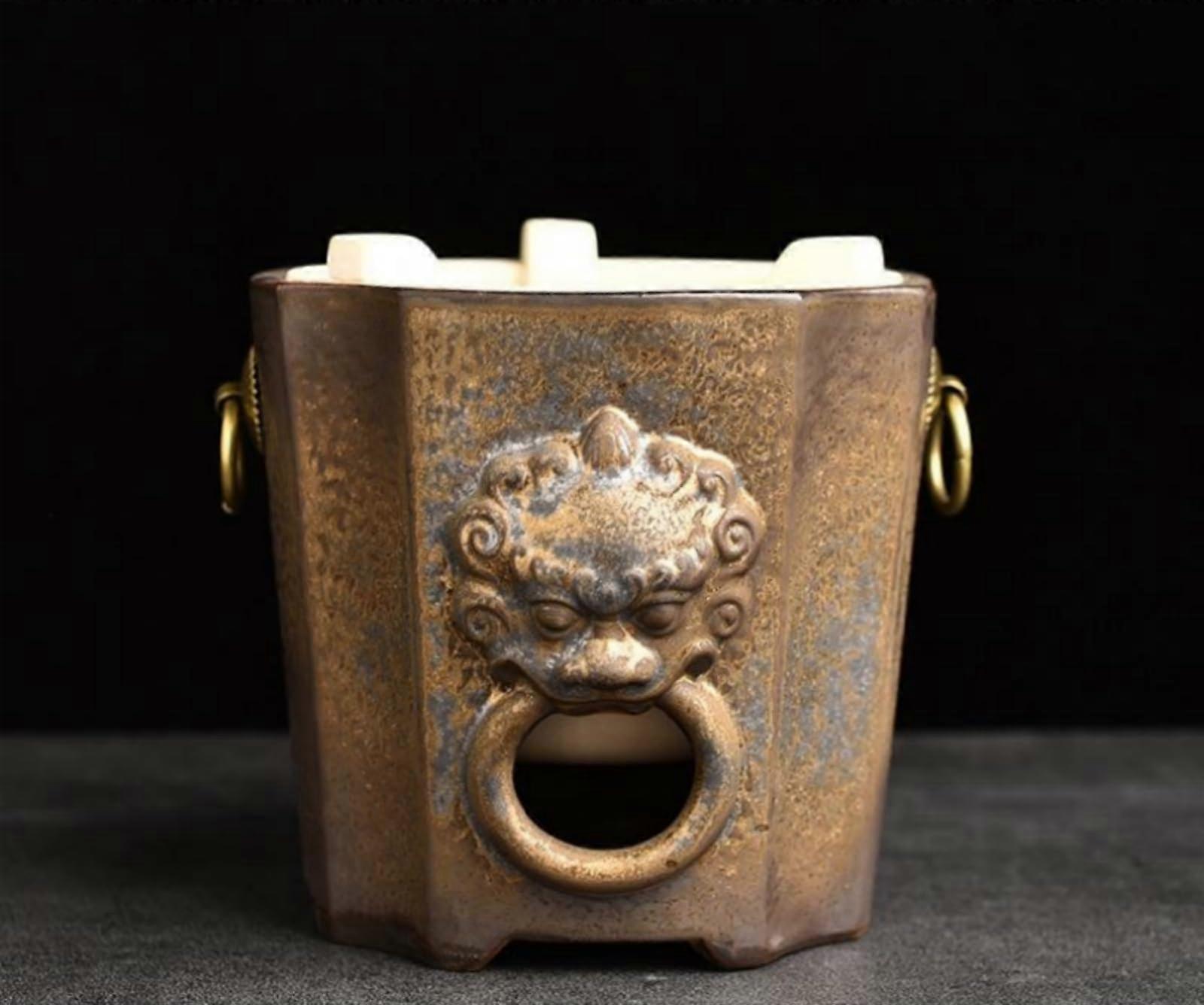 Gilding Lion Head Stove