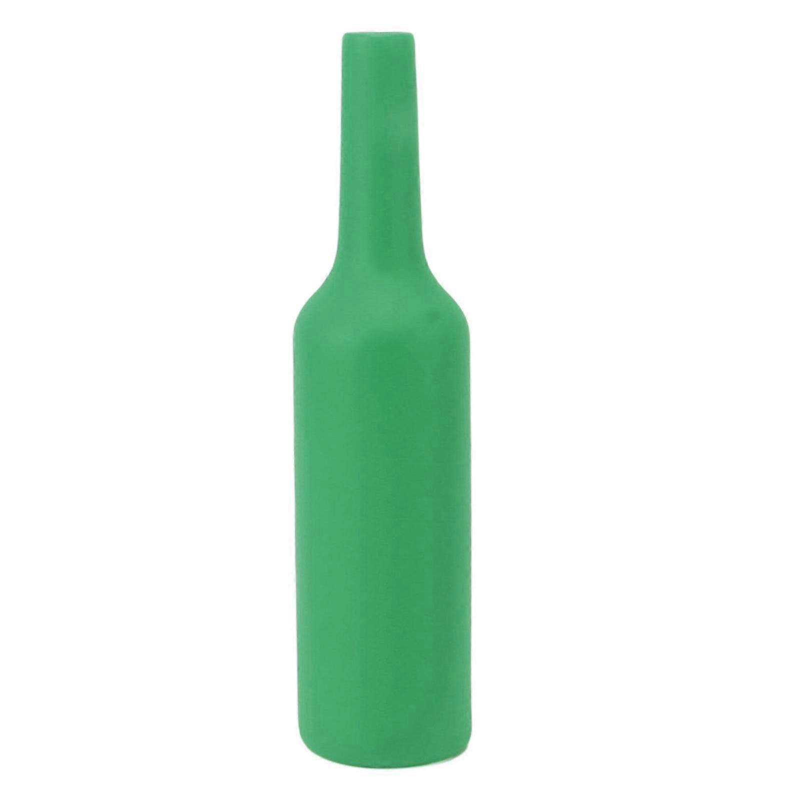 2025 Bartender Practice Bottle Silicone Shatterproof Falling Resistant Soft Bartending Performance Training Bottle Green