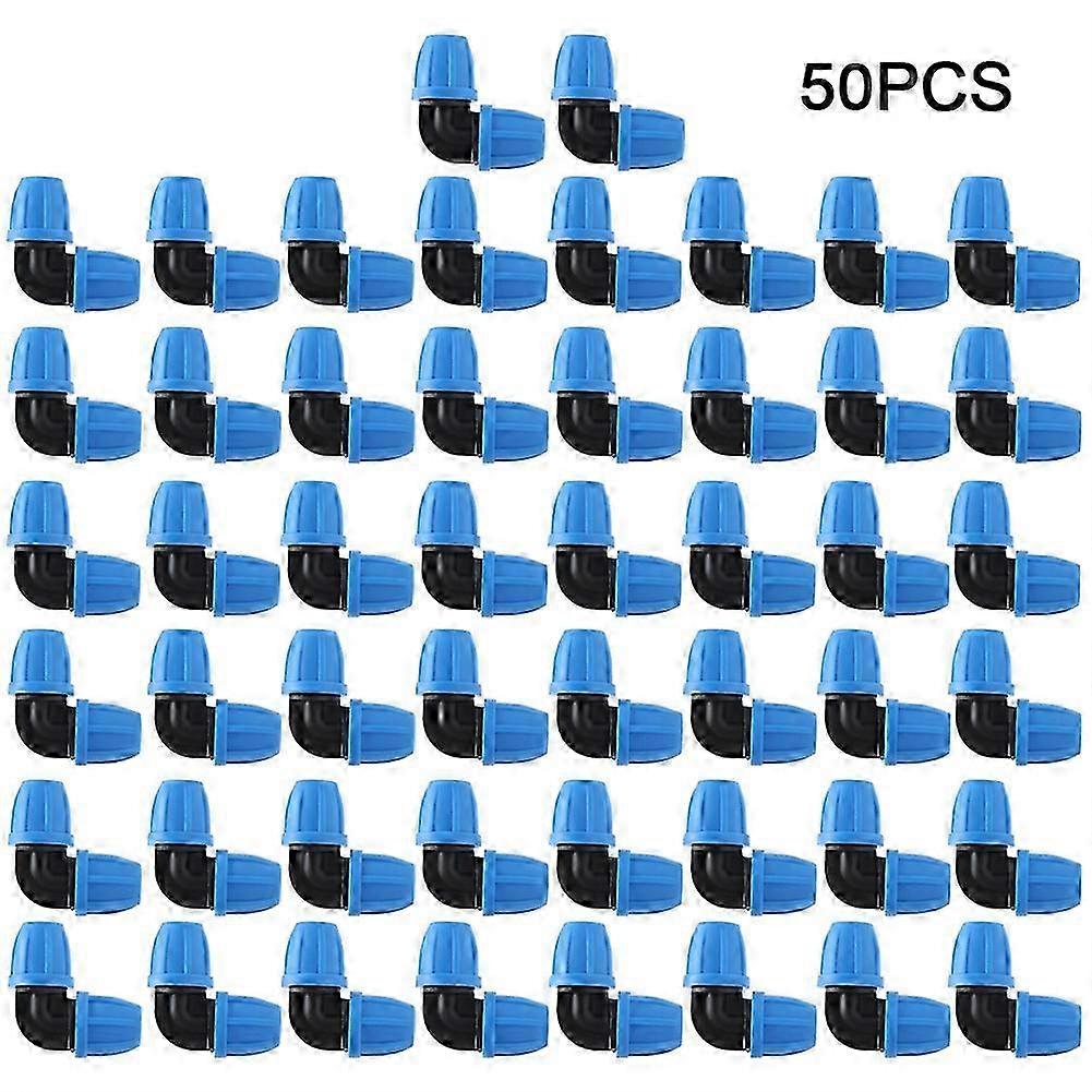 50Pcs 9/12 Hose Elbow Connector for Garden Drip Irrigation Fitting