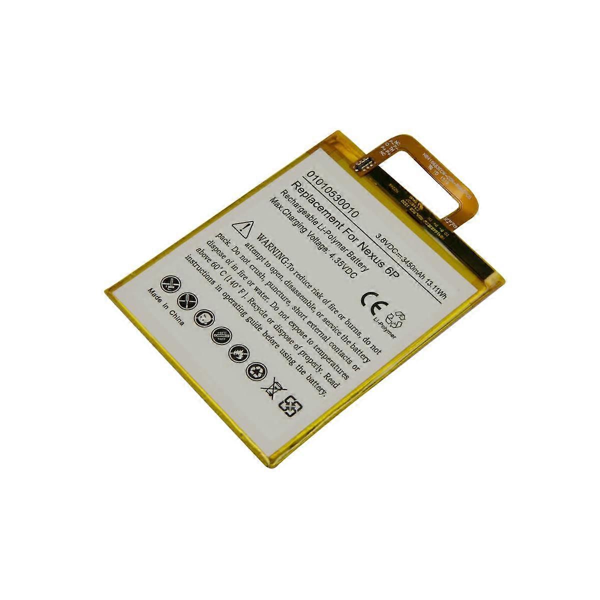 Replacement Battery for Nexus 6P 3.8V 3450mAh Li-Polymer
