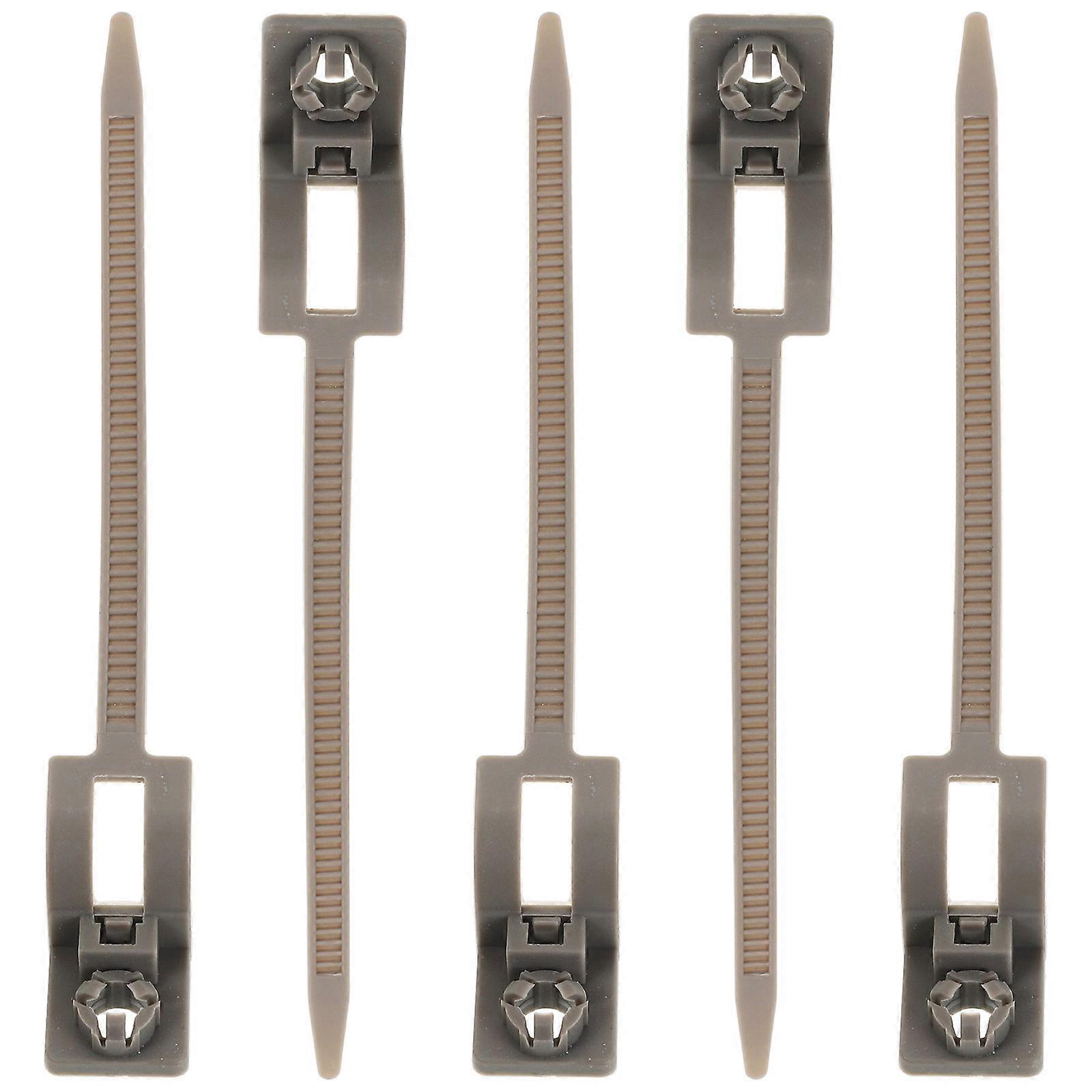 Zip Tie Push Mount Cable Zip Ties Car Maintenance Tools Tube Fixing White 5Pcs