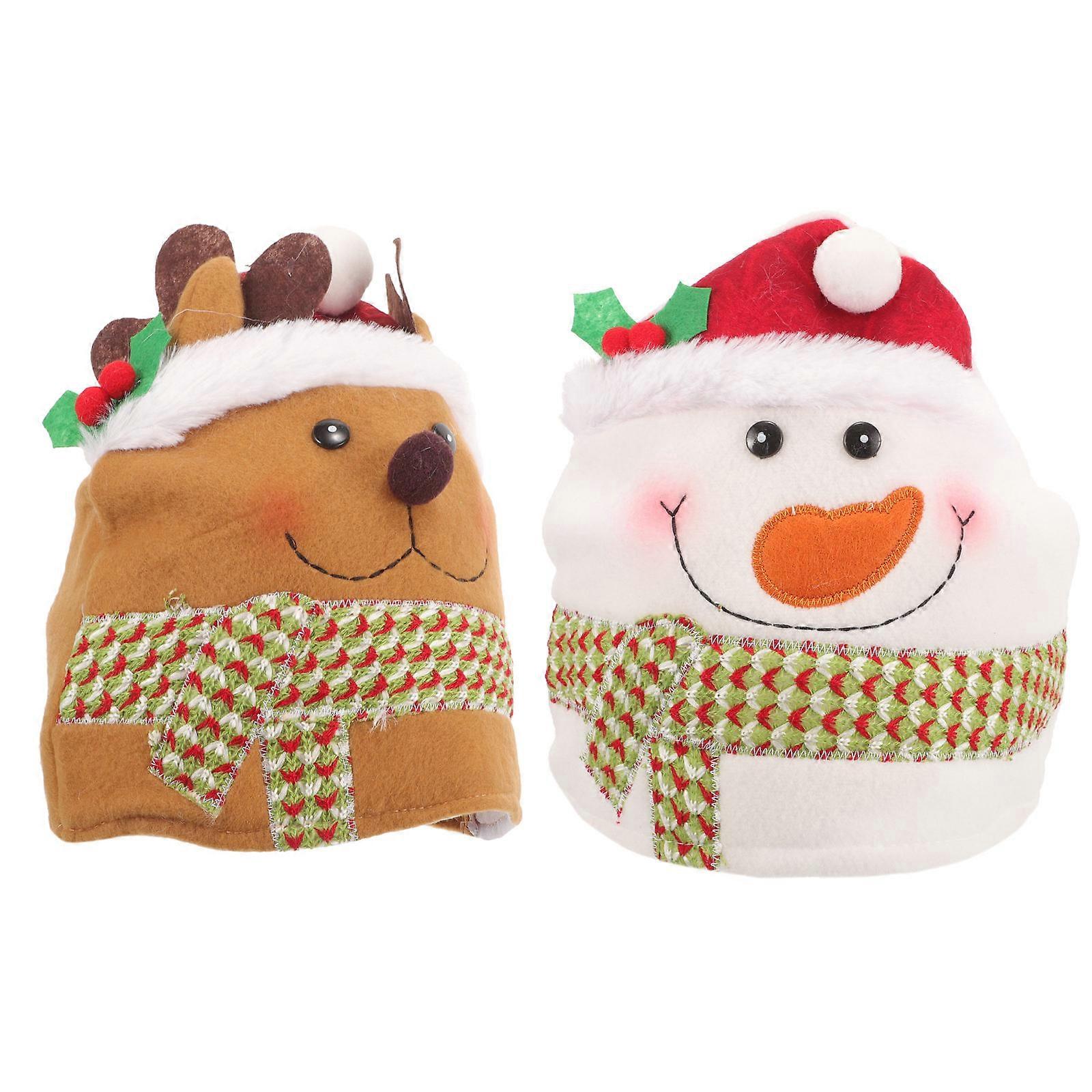 Funny Hats For Adults Elk Style Cosplay Decoration Props Christmas Party Boys 2Pcs