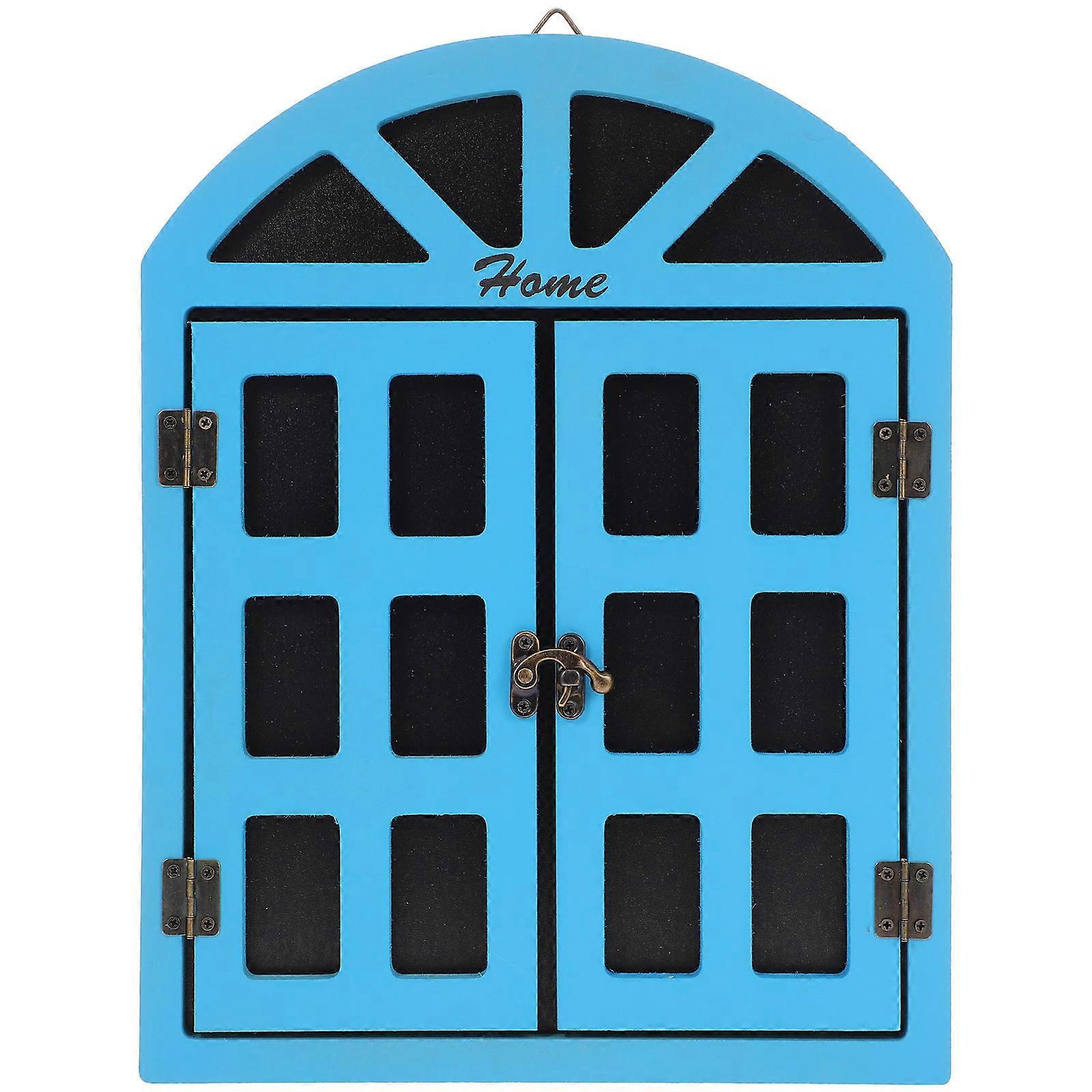 Window Chalkboard Decors Small Chalkboard Hanging Sign Retro Window View Chalkboard Garden Business Workplace 33.00X25.50X1.10CM 1Pcs