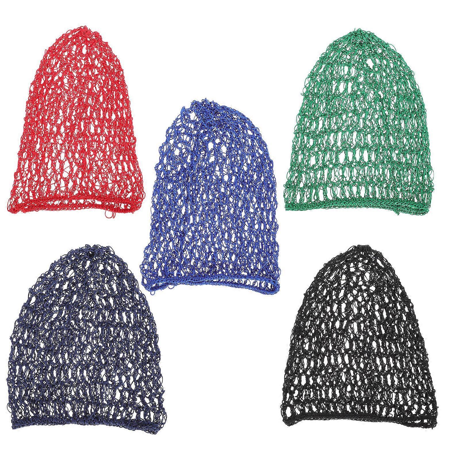 Crocheted Hair Care Net for Girl in Assorted Colors Made of Durable Synthetic Material Fits Comfortably