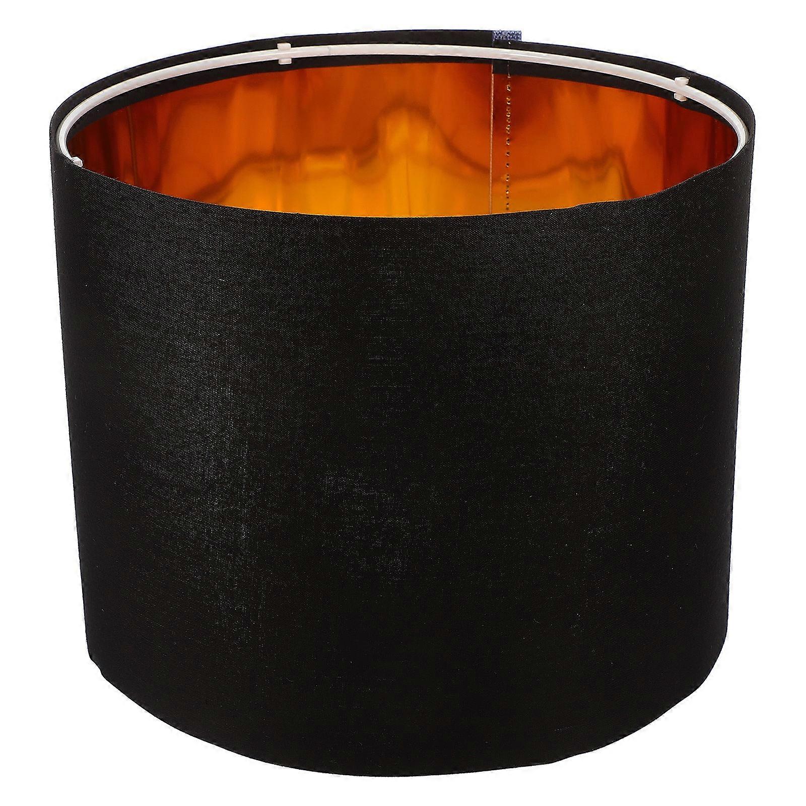 Simple Lampshade Decor Round Cylinder Shape Linen Fabric For Study Room Light Diffusion 1Set