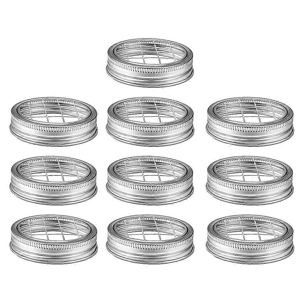 10pcs Iron Floral Grid for Mason Jars – Durable, Reusable Flower Arrangement Grids, Compatible with Standard Vases, Chic Home Decor Design, Easy to