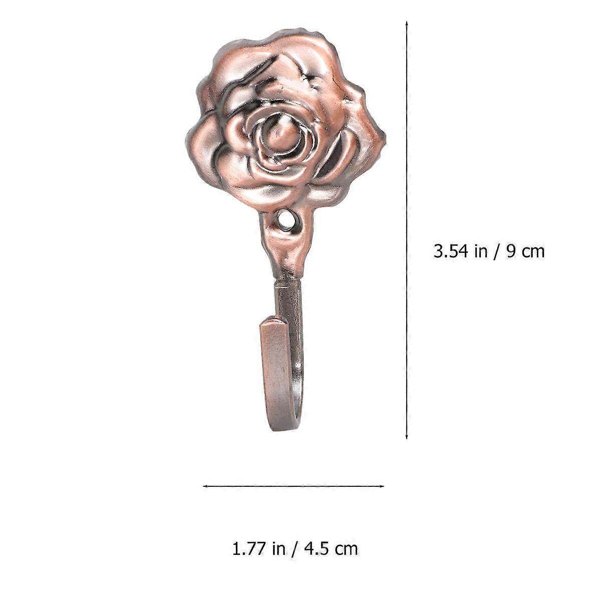 Rose Carve Design metallkrok for gardiner og hatter 3 par