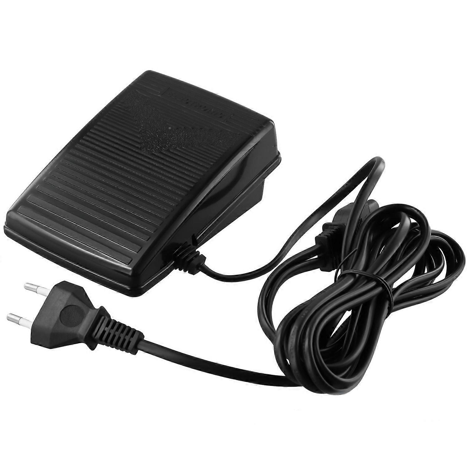 Sewing Machine Speed Controller Plastic Foot Control Pedal with EU Plug Power Cord